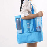 Double-layer Mesh Transparent Picnic Beach Bag