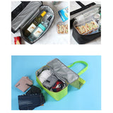 Women Mesh Transparent Bag Double-layer Heat Preservation Picnic Beach Tote