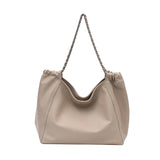 Women's PU Leather Tote Bag High Capacity Lady Underarm Bag
