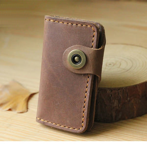 Men Leather Key Holder Key Wallet Men Housekeeper Women Key Case Bag