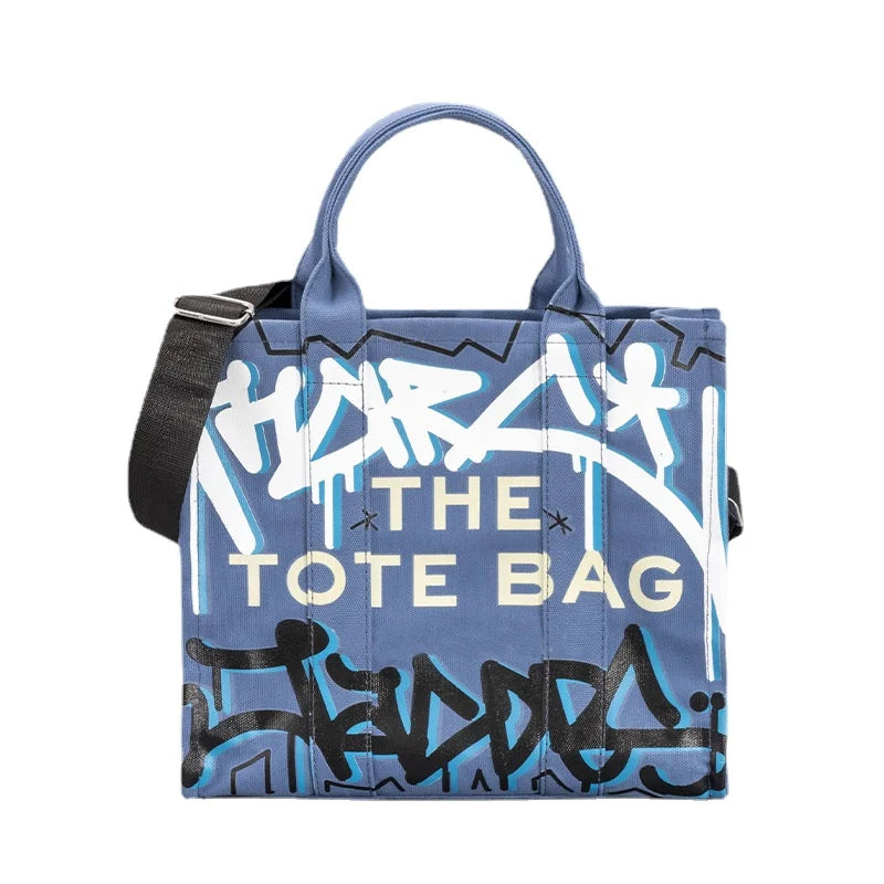 Graffiti Tote Bags for Women Canvas Shoulder Handbag