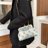 High End Chain Clip Women's Shoulder Bag Handbag Ladies Evening Crossbody Bag
