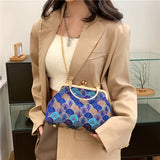 High End Chain Clip Women's Shoulder Bag Handbag Ladies Evening Crossbody Bag