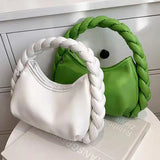 High End Niche Woven Leather Handbag