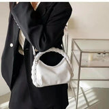 High End Niche Woven Leather Handbag