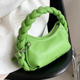 High End Niche Woven Leather Handbag