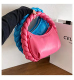 High End Niche Woven Leather Handbag
