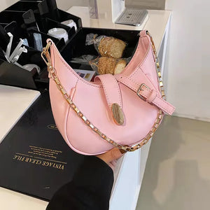 High-End One-Shoulder Underarm Bag Sweet Crescent Bag