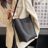 High-Grade Women's Bucket Bag Fall Winter Large Capacity