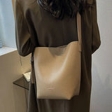 High-Grade Women's Bucket Bag Fall Winter Large Capacity