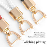 Hand Woven Leather Car KeyChain Couples Wallet Chain Bag Charm