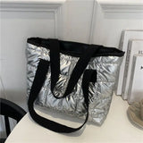 Large Capacity Totes Cotton-Padded Shoulder Bag