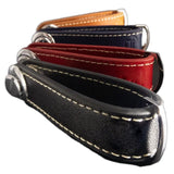 Leather Stainless Steel Keychain Car Key Holder Case