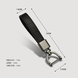 Luxury Car KeyChain 360 Degree Rotating Hand Woven Leather Key