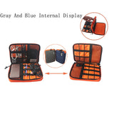 Nylon 2-Layer Travel Electronics Organizer Bag