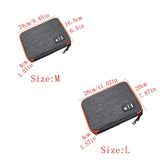 Nylon 2-Layer Travel Electronics Organizer Bag