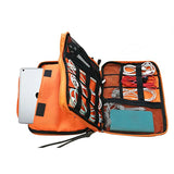 Nylon 2-Layer Travel Electronics Organizer Bag