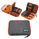 Nylon 2-Layer Travel Electronics Organizer Bag