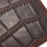 Crocodile Style Crazy Horse Leather Wallet
