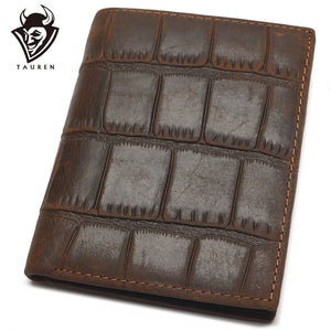 Crocodile Style Crazy Horse Leather Wallet