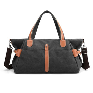 High Hot Classic Solid Casual Canvas Tote Women'S Handbag Shoulder Crossbody Bag