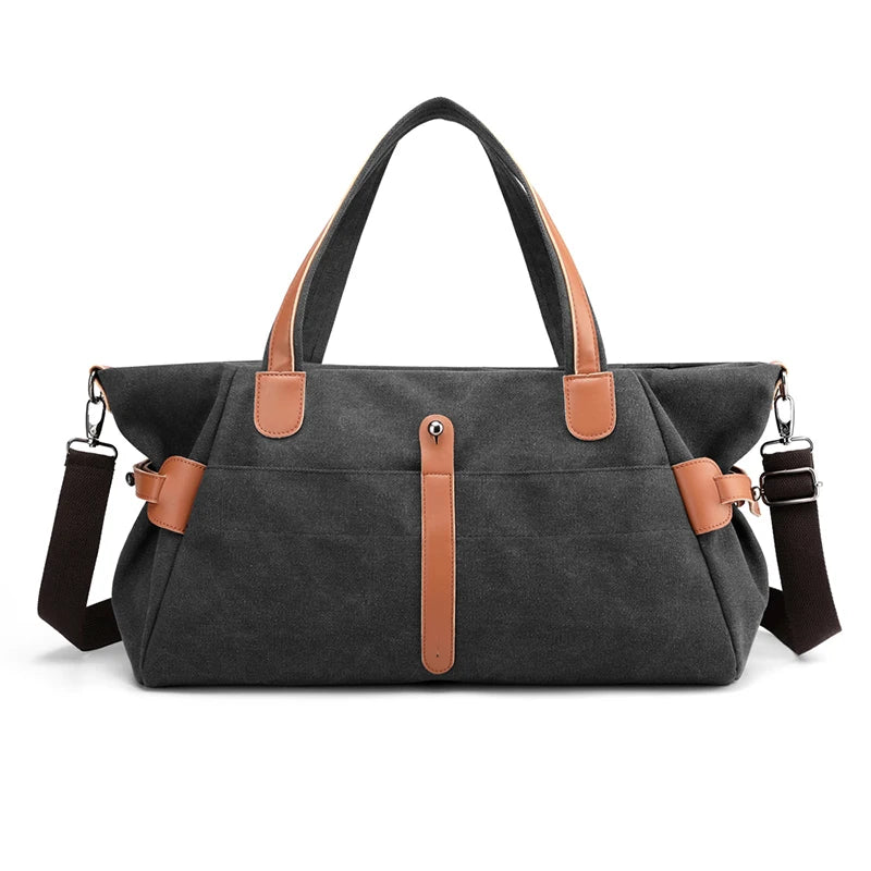 High Hot Classic Solid Casual Canvas Tote Women'S Handbag Shoulder Crossbody Bag