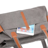 High Hot Classic Solid Casual Canvas Tote Women'S Handbag Shoulder Crossbody Bag