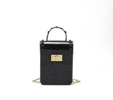 High Bling PVC Frosting Mini Shoulder Bag Phone Purse Women Jelly Bag