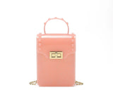 High Bling PVC Frosting Mini Shoulder Bag Phone Purse Women Jelly Bag