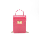 High Bling PVC Frosting Mini Shoulder Bag Phone Purse Women Jelly Bag