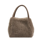 Plush Bucket Bag Autumn Winter Shoulder Chains Handbags
