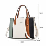 Women's Leather Handbag Large Capacity Tote Shoulder Bag