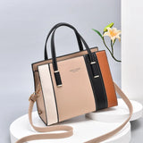 Women's Leather Handbag Large Capacity Tote Shoulder Bag