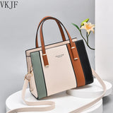 Women's Leather Handbag Large Capacity Tote Shoulder Bag