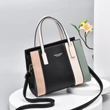 Women's Leather Handbag Large Capacity Tote Shoulder Bag