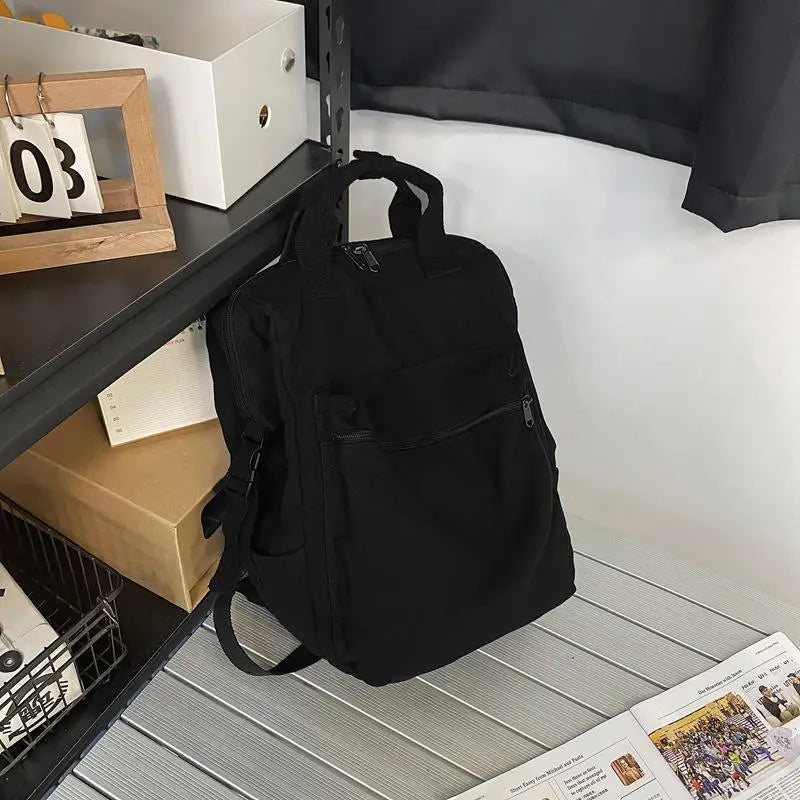 Canvas Backpack College Style Women Backpack Student School Bags