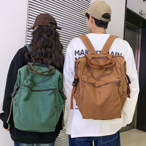 Canvas Backpack College Style Women Backpack Student School Bags