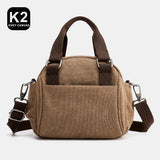 Canvas Crossbody Bag for Women Summer Travel Casual Shoulder Bag