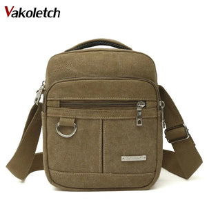 High Canvas Male Messenger Bag Casual Travel Bags Men Shoulder Bag