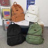 Canvas School Backpack Ladies Shoulder Bag Boy Girl Travel Student Bag