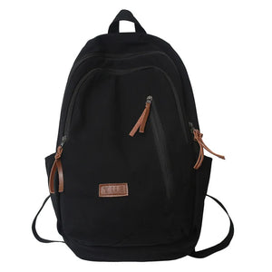 High Canvas Women Backpack Multifunction College School Bag