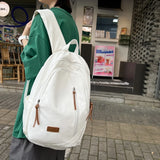 High Canvas Women Backpack Multifunction College School Bag