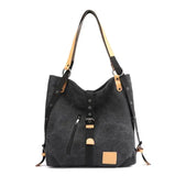 Vintage Canvas Shoulder Bag Large Capacity Totes Women Handbag