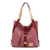 Vintage Canvas Shoulder Bag Large Capacity Totes Women Handbag