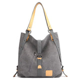 Vintage Canvas Shoulder Bag Large Capacity Totes Women Handbag