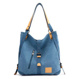 Vintage Canvas Shoulder Bag Large Capacity Totes Women Handbag