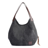 Canvas Women Handbag Casual Large Capacity Hobos Messenger Bag Female Totes