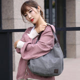 Canvas Women Handbag Casual Large Capacity Hobos Messenger Bag Female Totes
