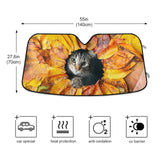 Car Sun Shade UV Protection Curtain Front Windshield Sunshade Cover