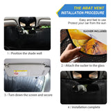 Car Sun Shade UV Protection Curtain Front Windshield Sunshade Cover